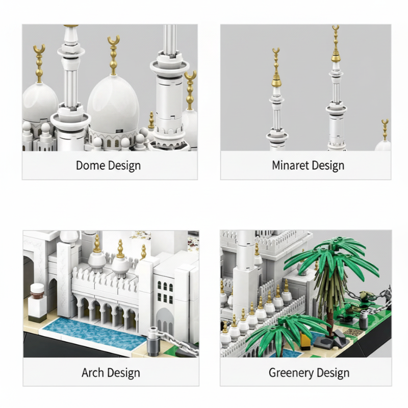 WANGE 5253 Sheikh Zayed Grand Mosque Architectural Building Blocks Set 1463 Pieces Online in Pakistan Madina Gift
