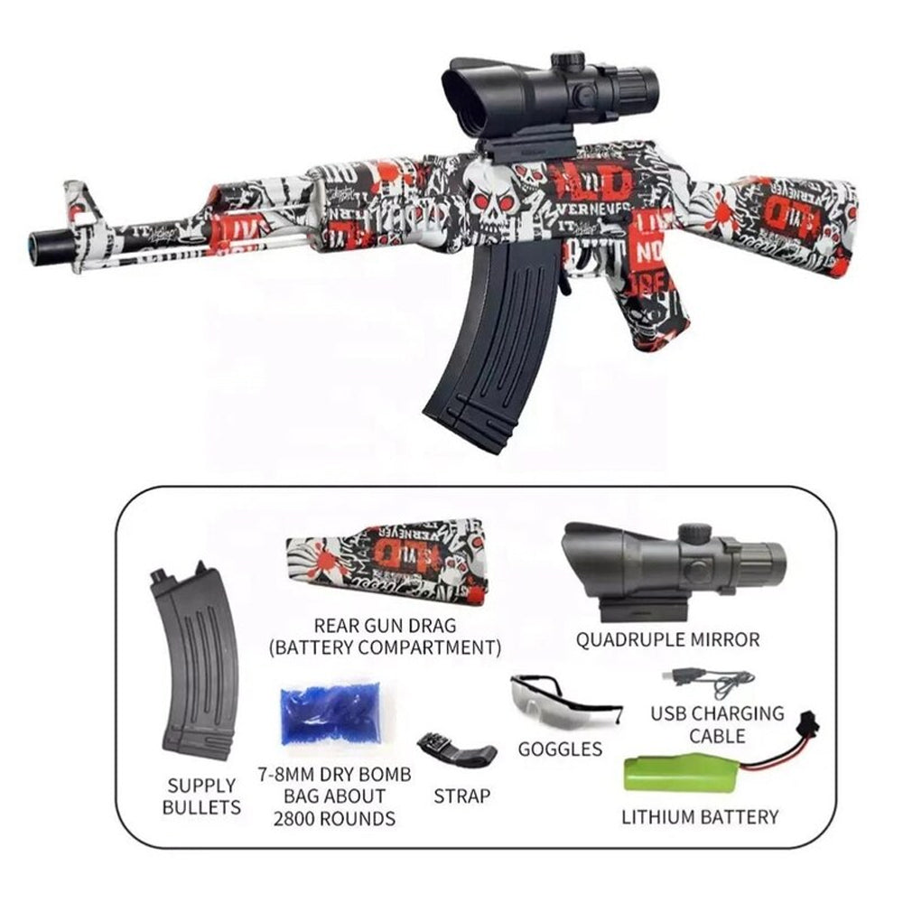 Electrical AK-47 Gel Ball Blaster Gun - RS99-26 - Madina Gift