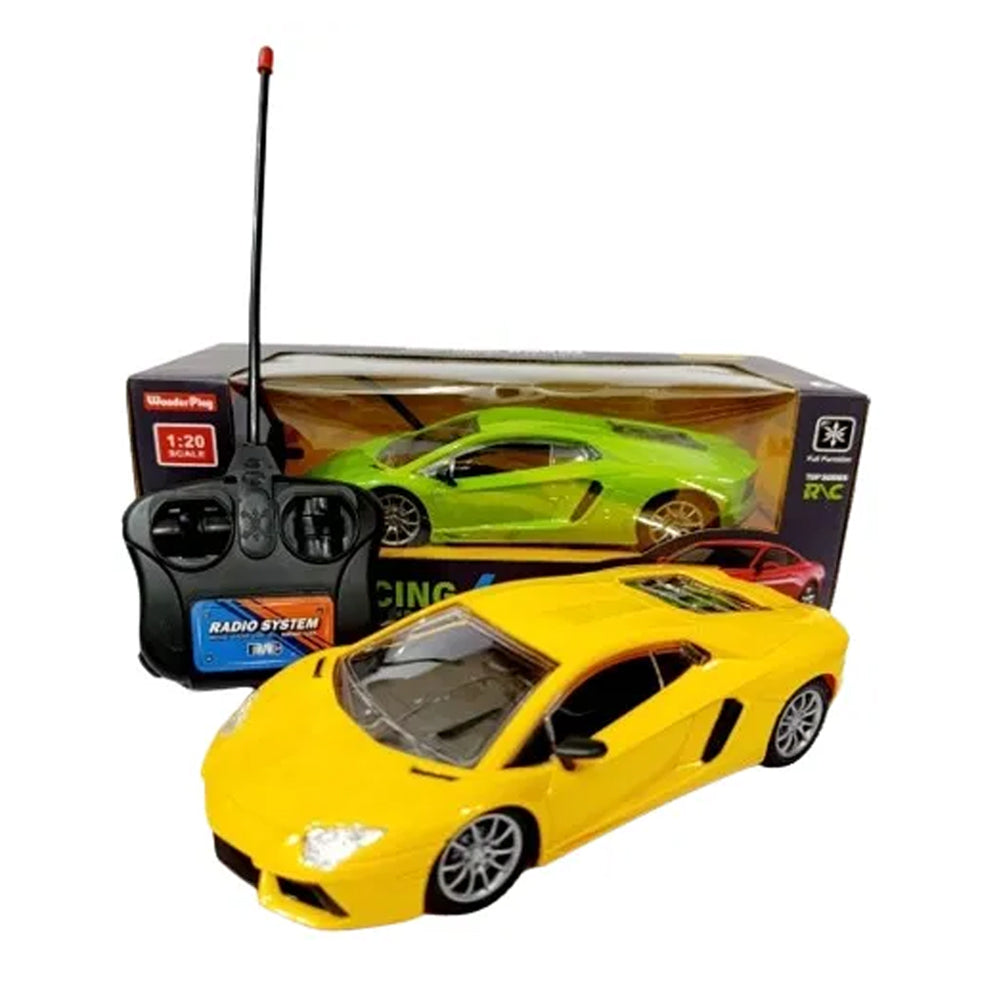 Wonder Play Speed Racing RC Model Car 2033 Yellow Madina Gift
