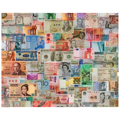 The World's Major Currencies Jigsaw Puzzle of 1500 Pieces