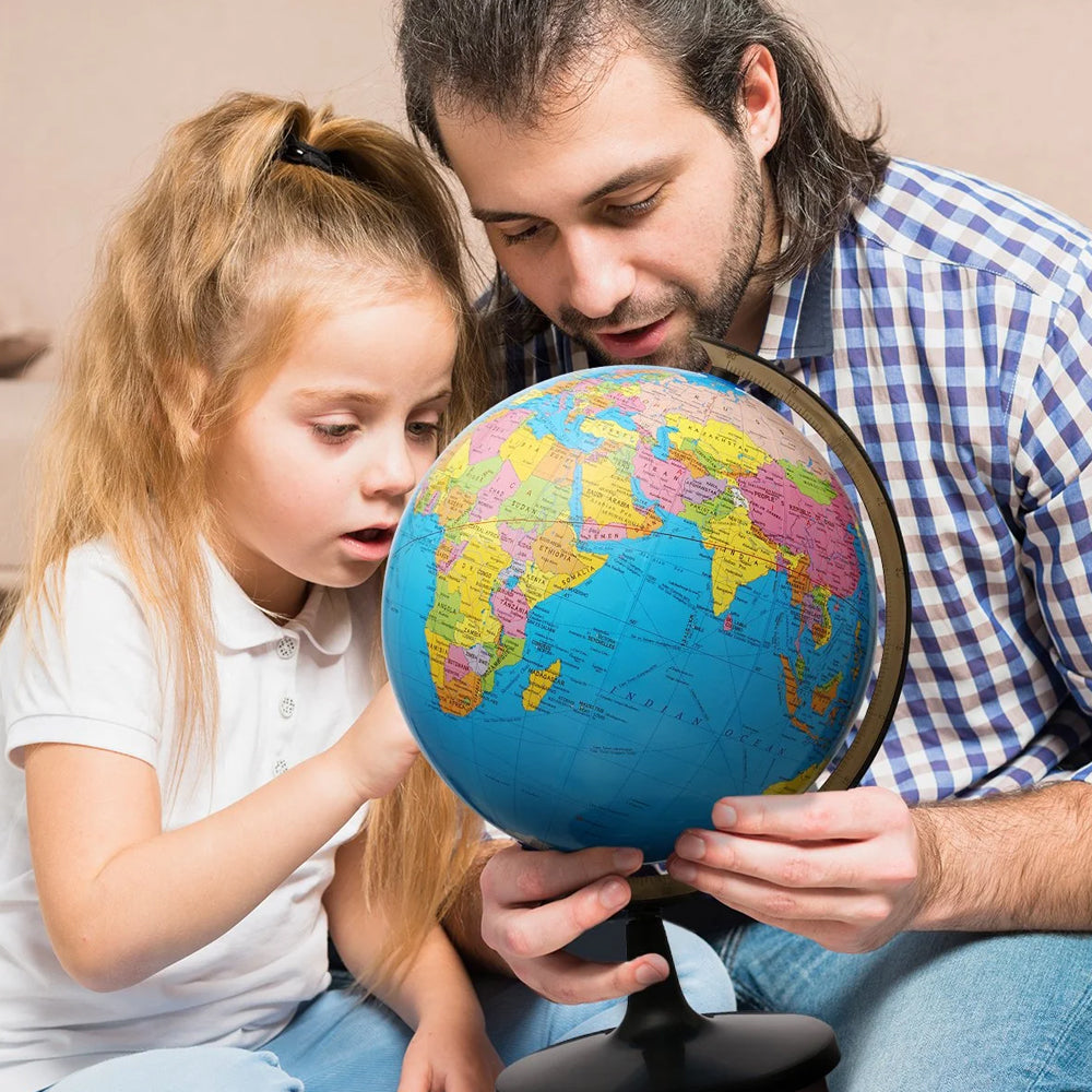 World Globe - Educational & Decorative Piece for Home & Office Madina Gift