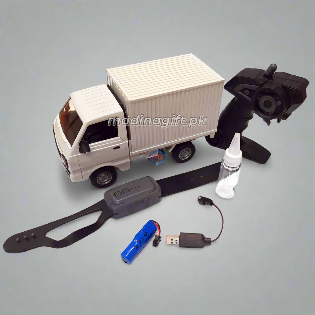 XBAOTEC XB1167 - RC Suzuki Ravi Scale Model 1:16 With Container, Hand Gesture Sensor & Smoke - Madina Gift Accessories Remote Control 