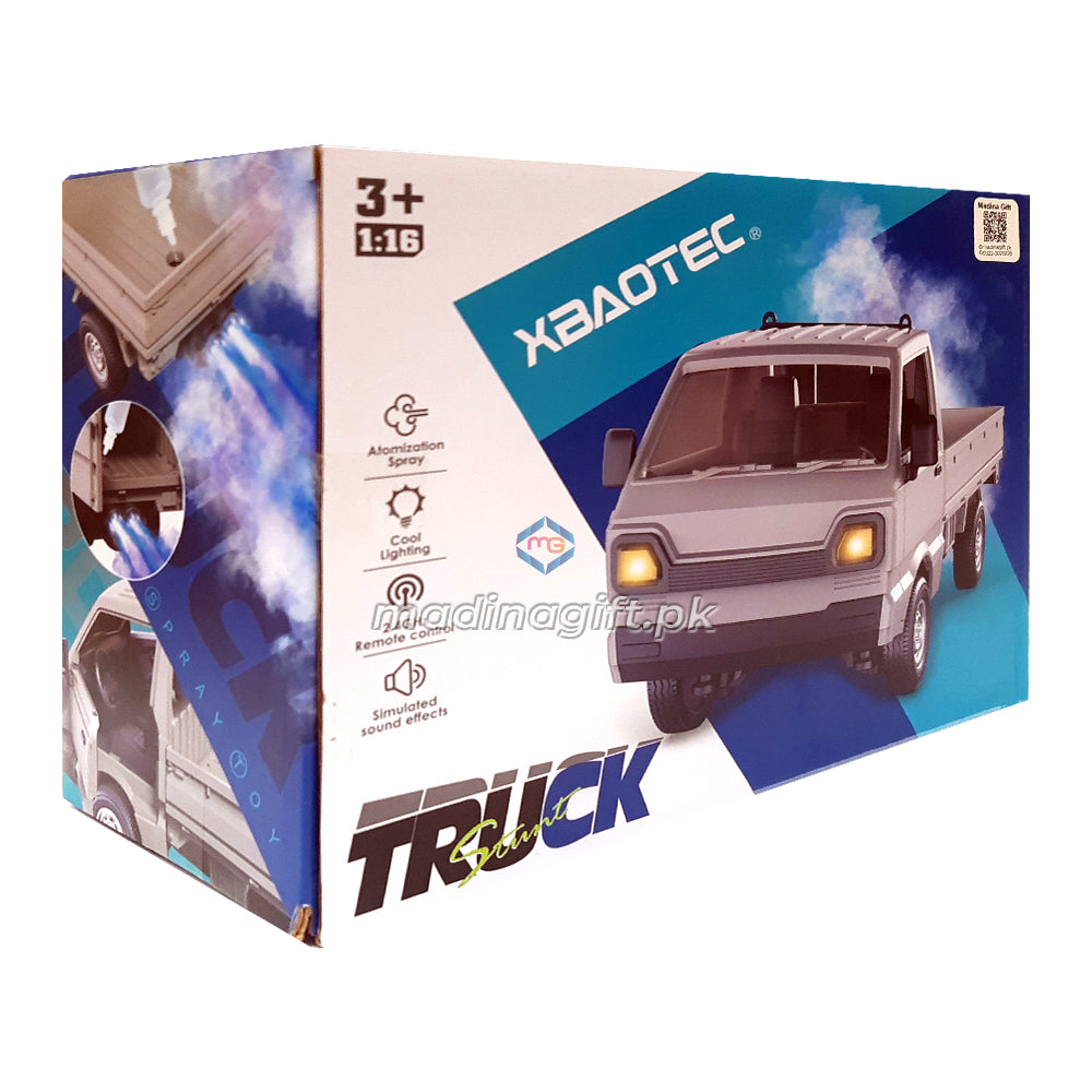 XBAOTEC XB1167 - RC Suzuki Ravi Scale Model 1:16 With Container, Hand Gesture Sensor & Smoke - Madina Gift Box Front