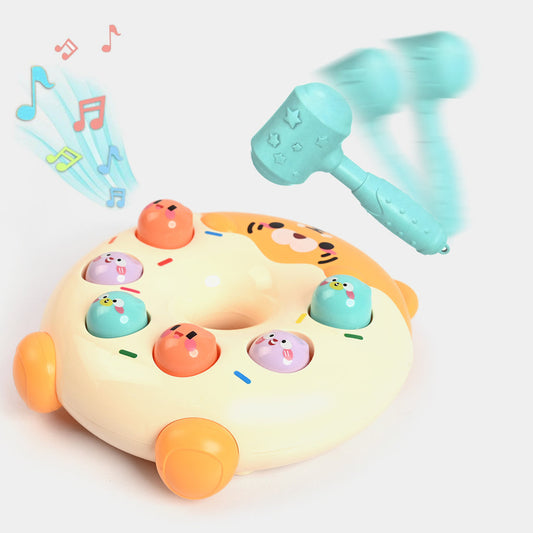 Donut Beat A Mole Musical Toy With Hammer