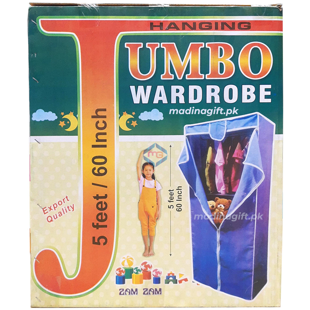 Jumbo Hanging Folding Wardrobe - Madina Gift