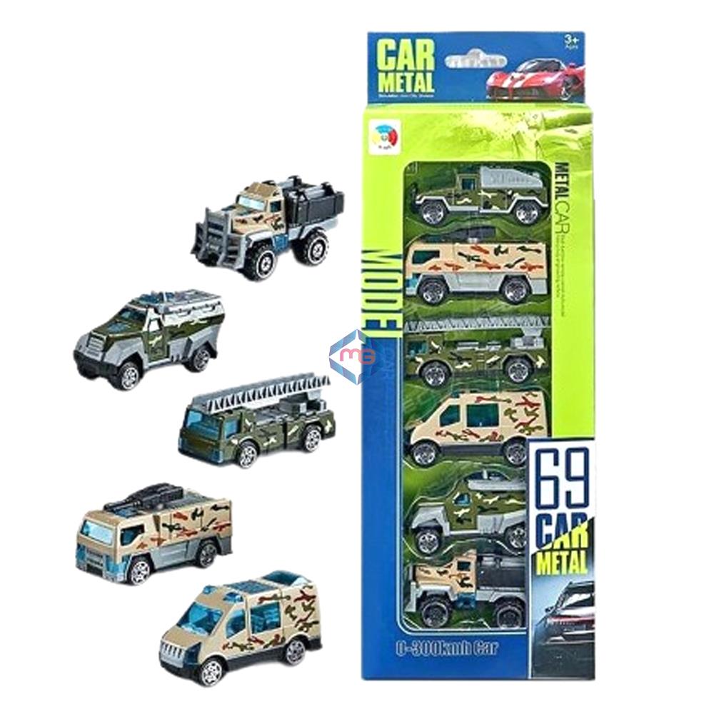 Military Vehicles Die Cast 6 Pcs Set - G5588F - Madina Gift