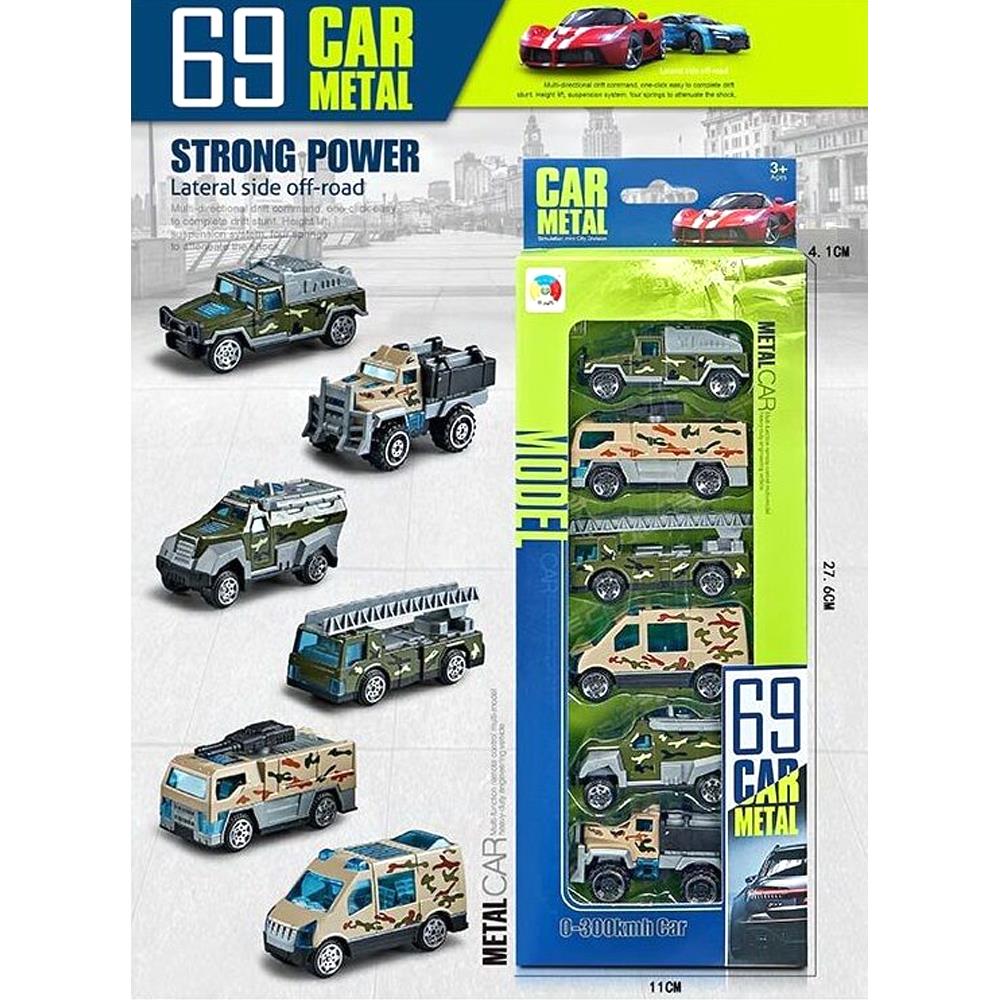 Military Vehicles Die Cast 6 Pcs Set - G5588F - Madina Gift