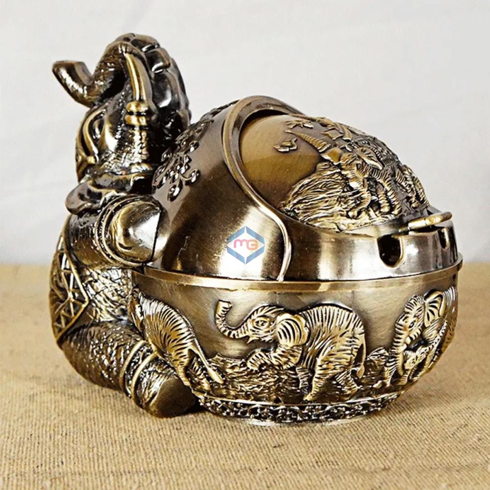 Vintage Elephant Decorative Windproof Ashtray - Madina Gift