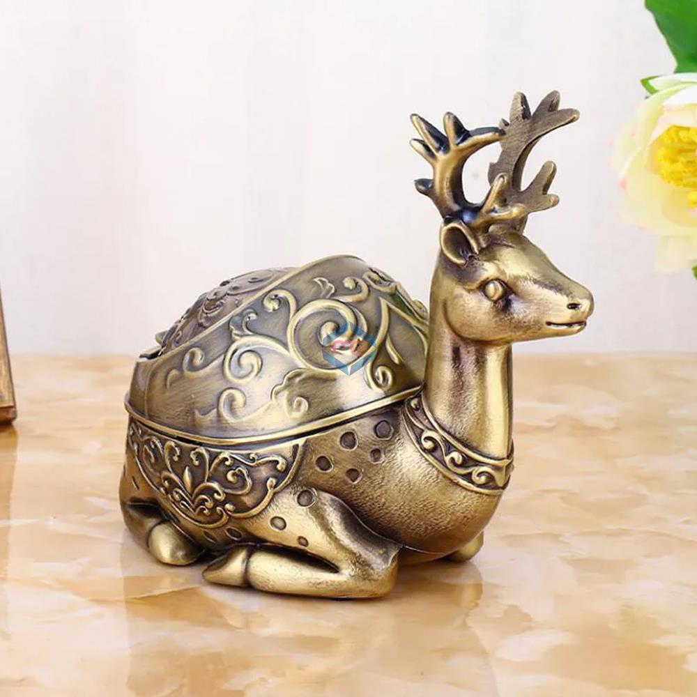 Vintage Elk Decorative Windproof Ashtray - Madina Gift