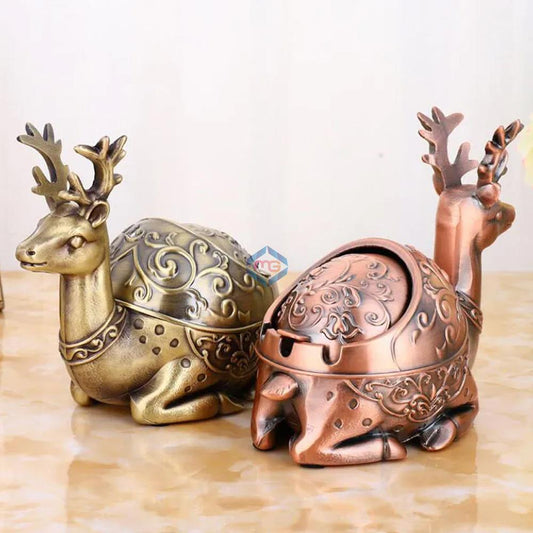 Vintage Elk Decorative Windproof Ashtray - Madina Gift