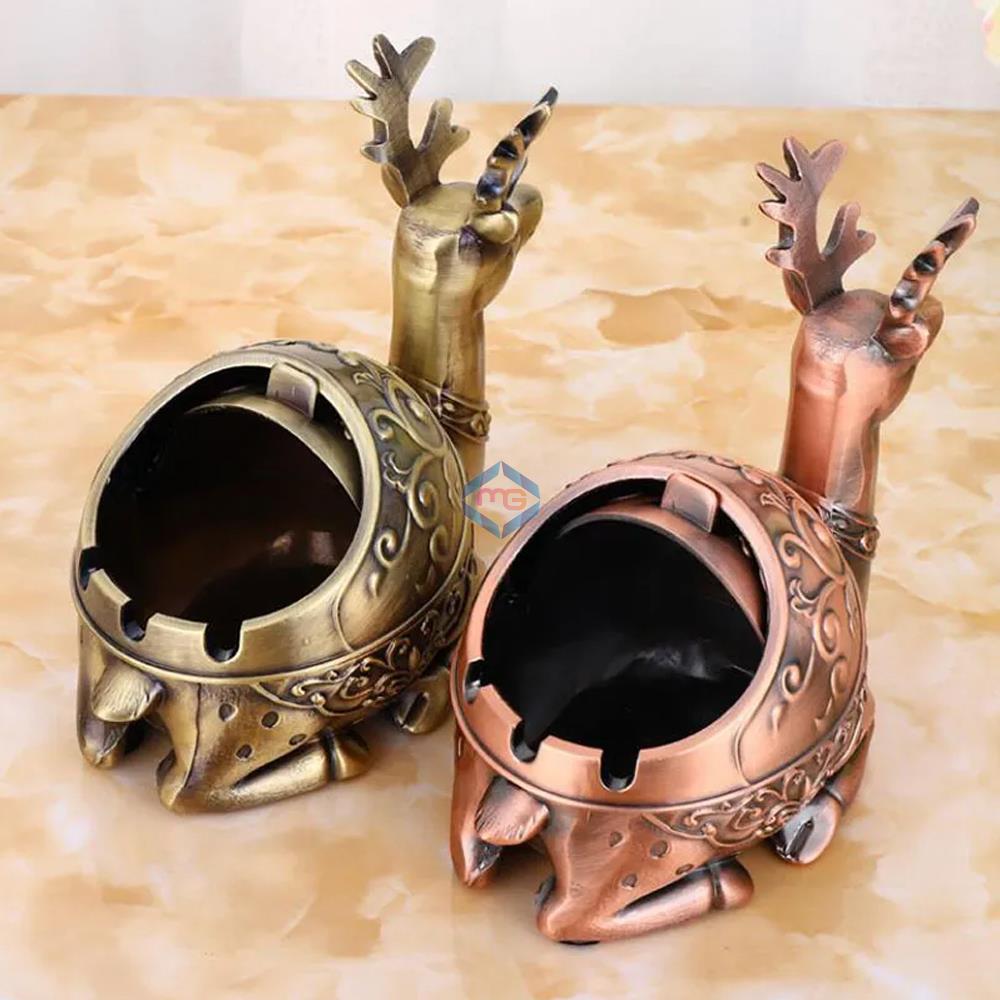 Vintage Elk Decorative Windproof Ashtray - Madina Gift