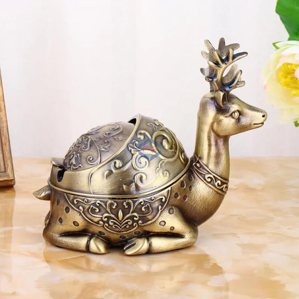 Vintage Elk Decorative Windproof Ashtray - Madina Gift