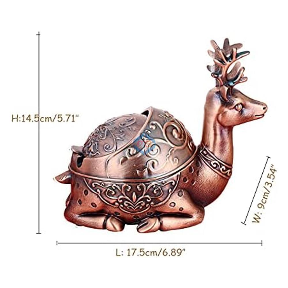 Vintage Elk Decorative Windproof Ashtray - Madina Gift