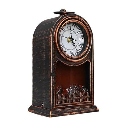 LED Clock Tower Fireplace Lantern - Madina Gift