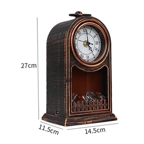 LED Clock Tower Fireplace Lantern - Madina Gift