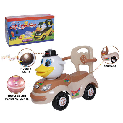 Little Star Mr. Duckling 4 Wheel Push Car - Madina Gift