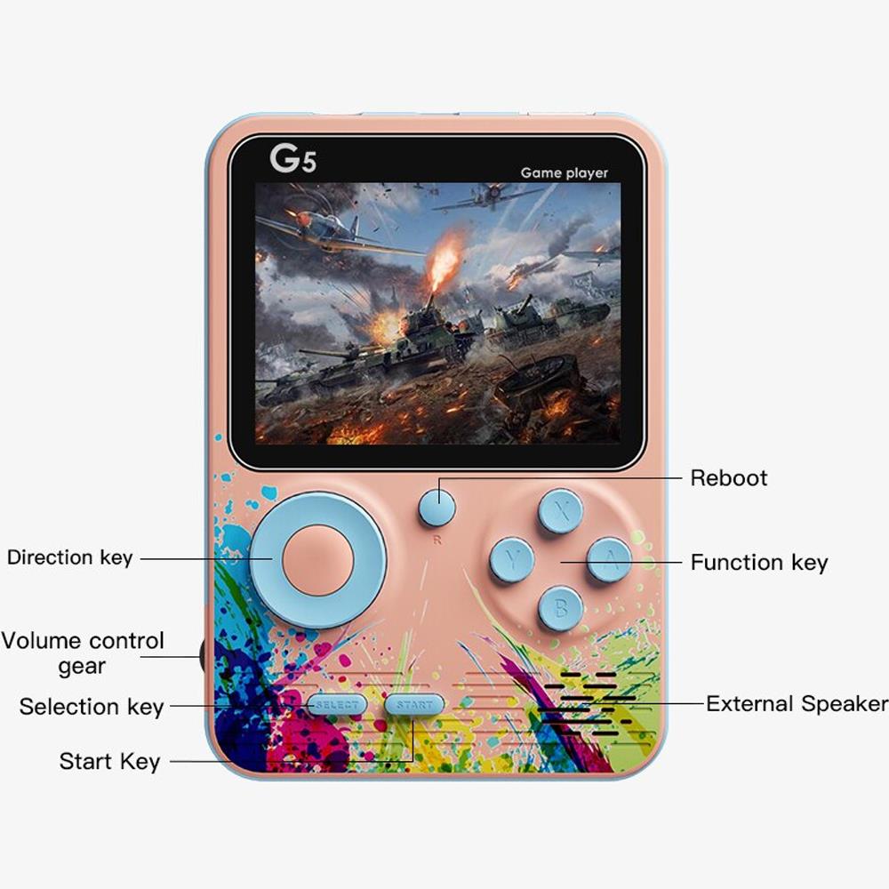 Retro G5 Mini TV Portable Classic Handheld Video Game Console - Madina Gift