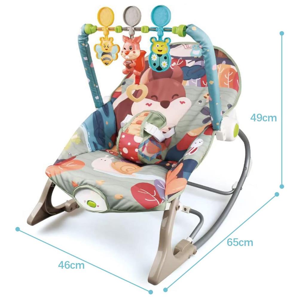 tiiBaby Infant To Toddler Rocker Grey 68156 - Madina Gift