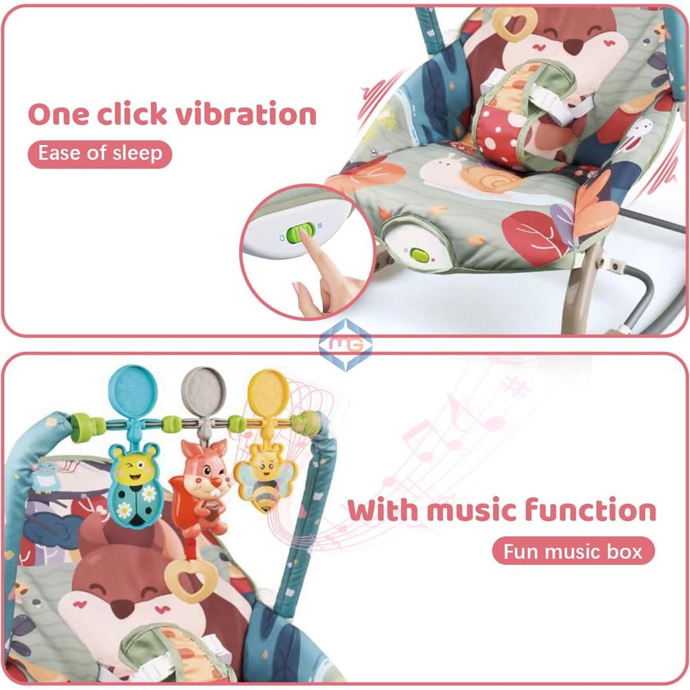 tiiBaby Infant To Toddler Rocker Grey 68156 - Madina Gift