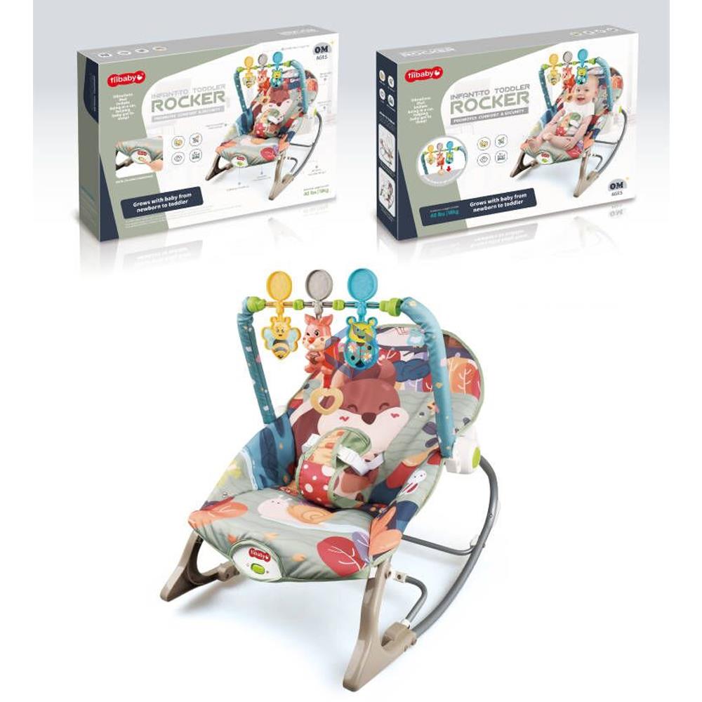 tiiBaby Infant To Toddler Rocker Grey 68156 - Madina Gift