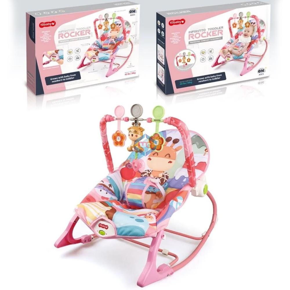 tiiBaby Infant To Toddler Rocker Pink 68153 - Madina Gift