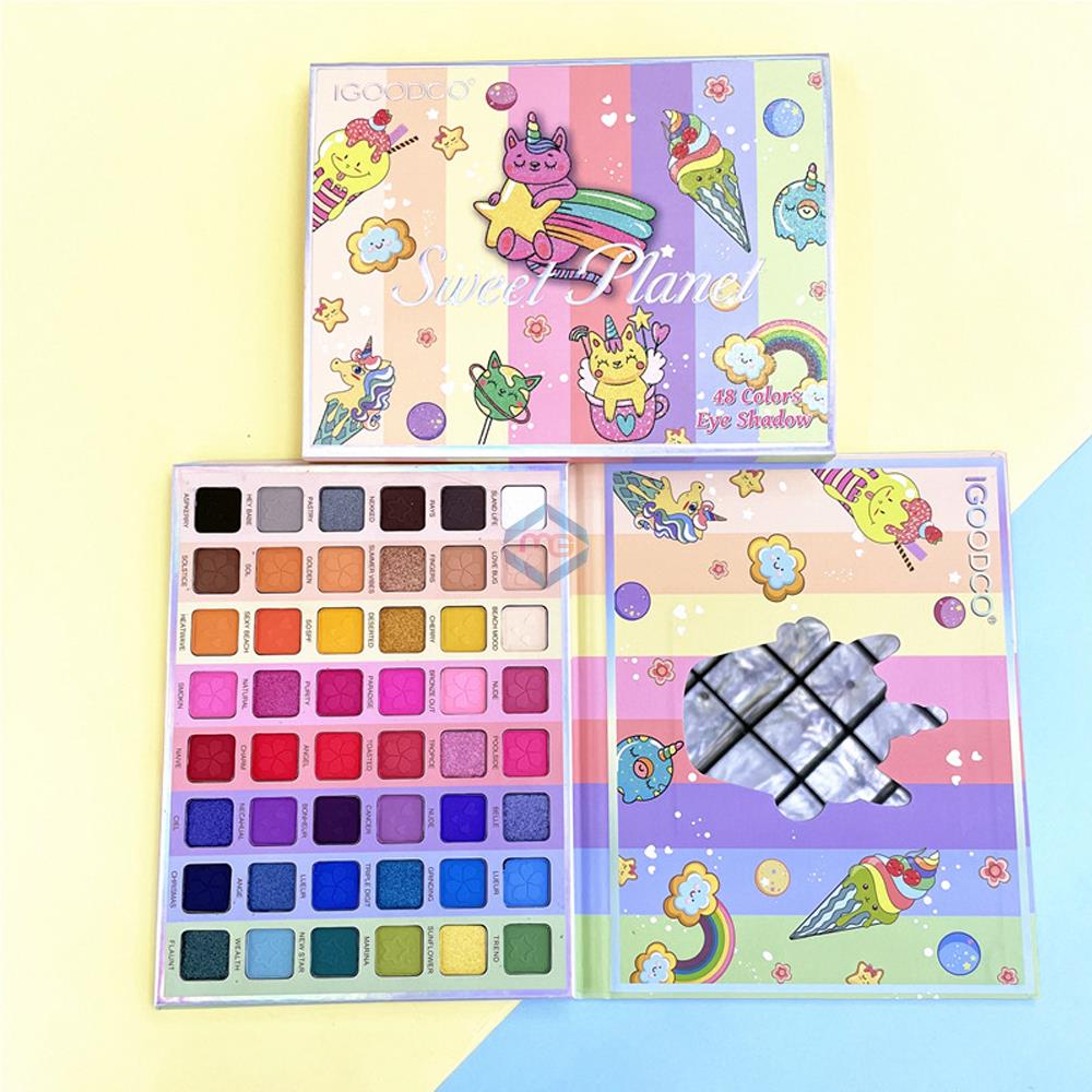 IGOODCO Unicorn Pattern Pearlescent Eye Shadow 48 Colors - LK2992 - Madina Gift