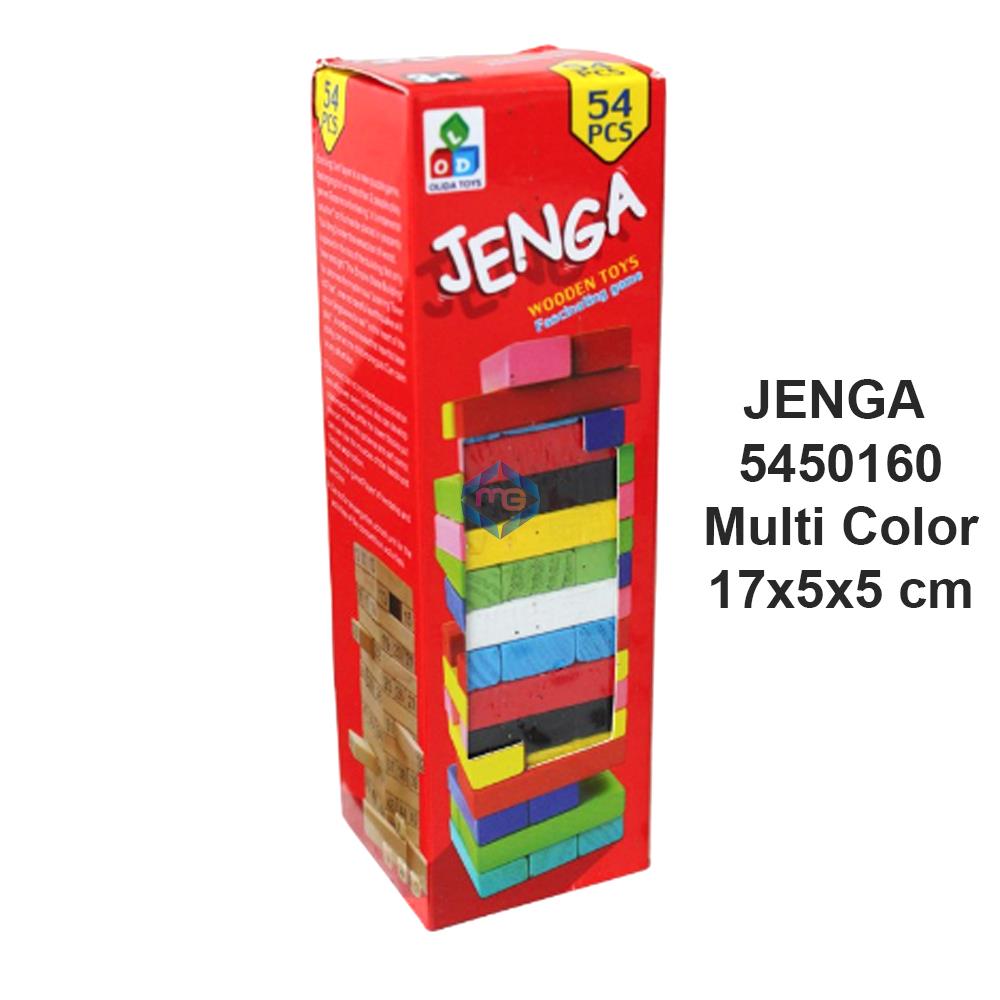 Jenga Mini 54 Pcs Colored Tower Stacko Game - 5450160 - Madina Gift