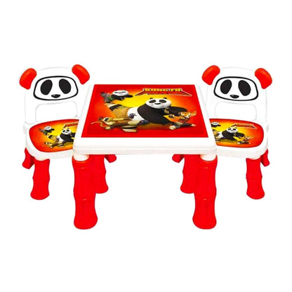 Kids Kung Fu Panda Table Chairs Set - Maidna Gift