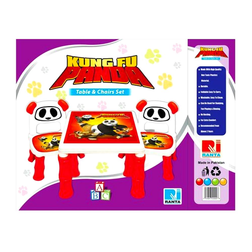 Kids Kung Fu Panda Table Chairs Set - Maidna Gift
