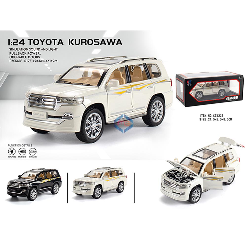 Toyota Land Cruiser Diecast Vehicle Scale 1:24 Model CZ123 - Madina Gift