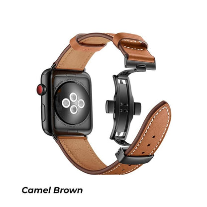 Soft Genuine Leather Brown Strap for Smart Watch - Madina Gift