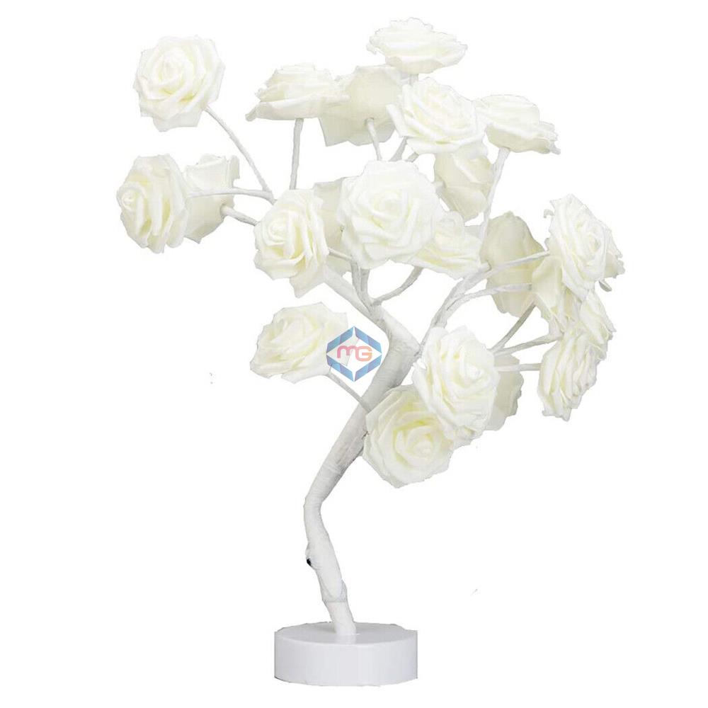 Rose Shimmer Tree LED Light Table Lamp - Madina Gift