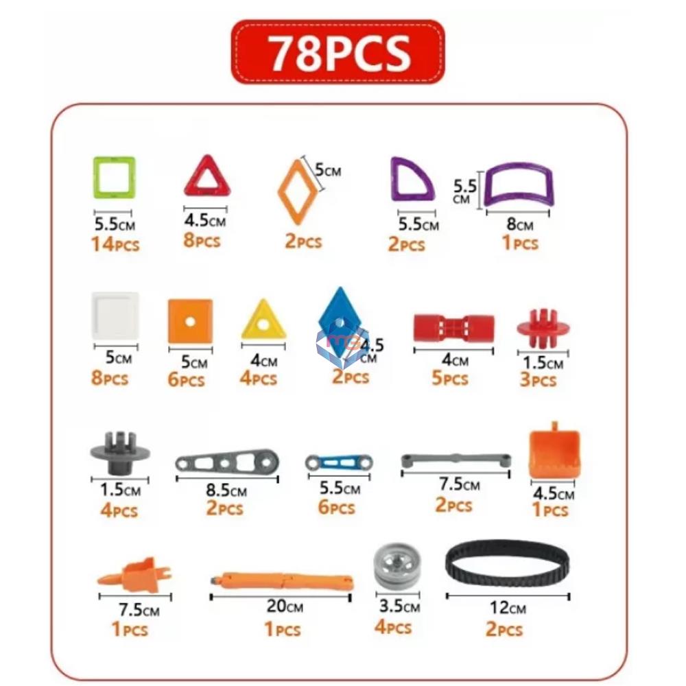 Magical Magnet Engineering Blocks - 7211C-6 - Madina Gift