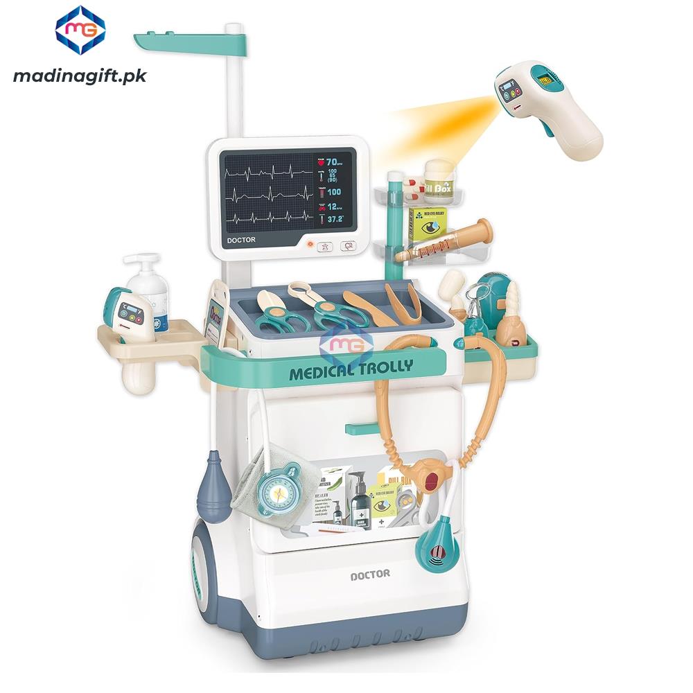 Medical Trolley Doctor Play Set - 660-90 - Madina Gift