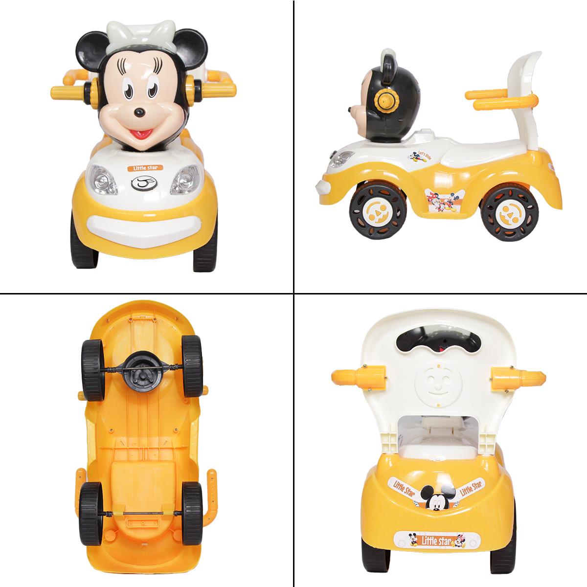 Mickey Mouse Push Car With Lights & Music - Madina Gift