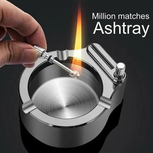 Million Matches Multifunction Ashtray with Lighter - Madina Gift