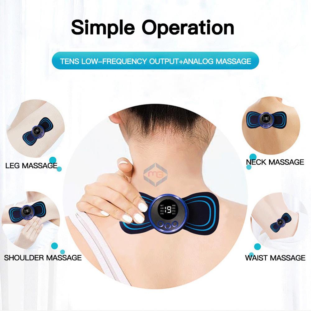 EMS Mini Neck Massager Electric Muscle Stimulator