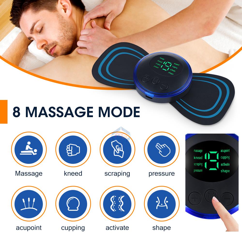 EMS Mini Neck Massager Electric Muscle Stimulator