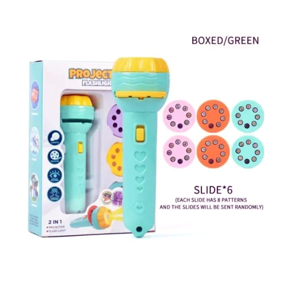 Mini Projector 6 Slides Torch - Madina Gift