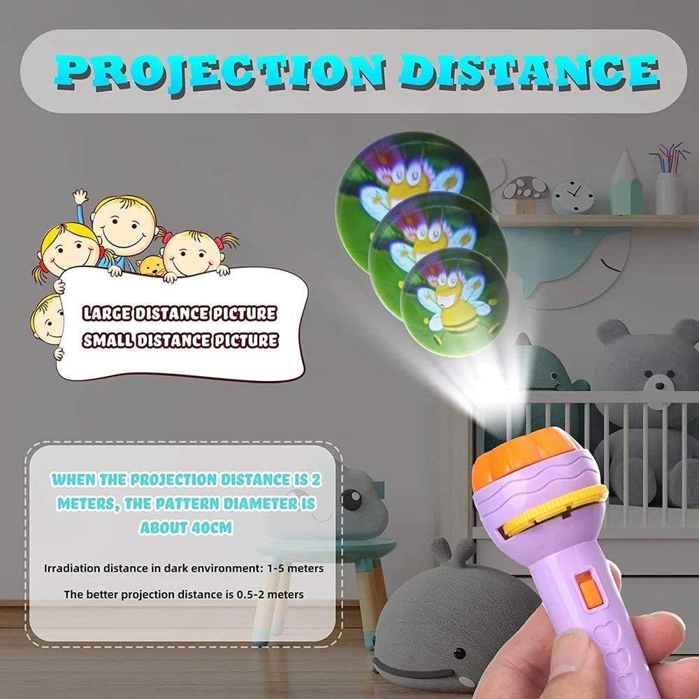 Mini Projector 6 Slides Torch - Madina Gift
