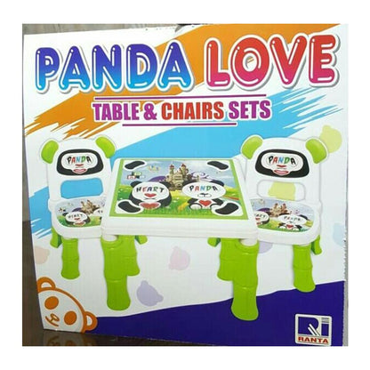 Kids Panda Table Chairs Set - Madina Gift