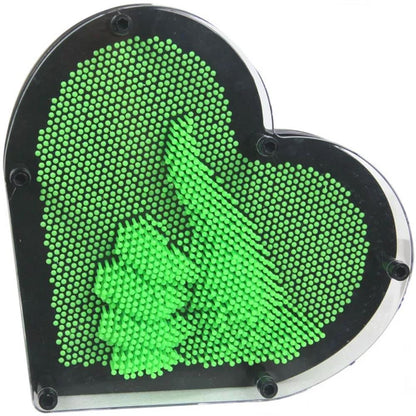 Pin Art Toy Heart Shape Funny 3D Clone Pixel Art