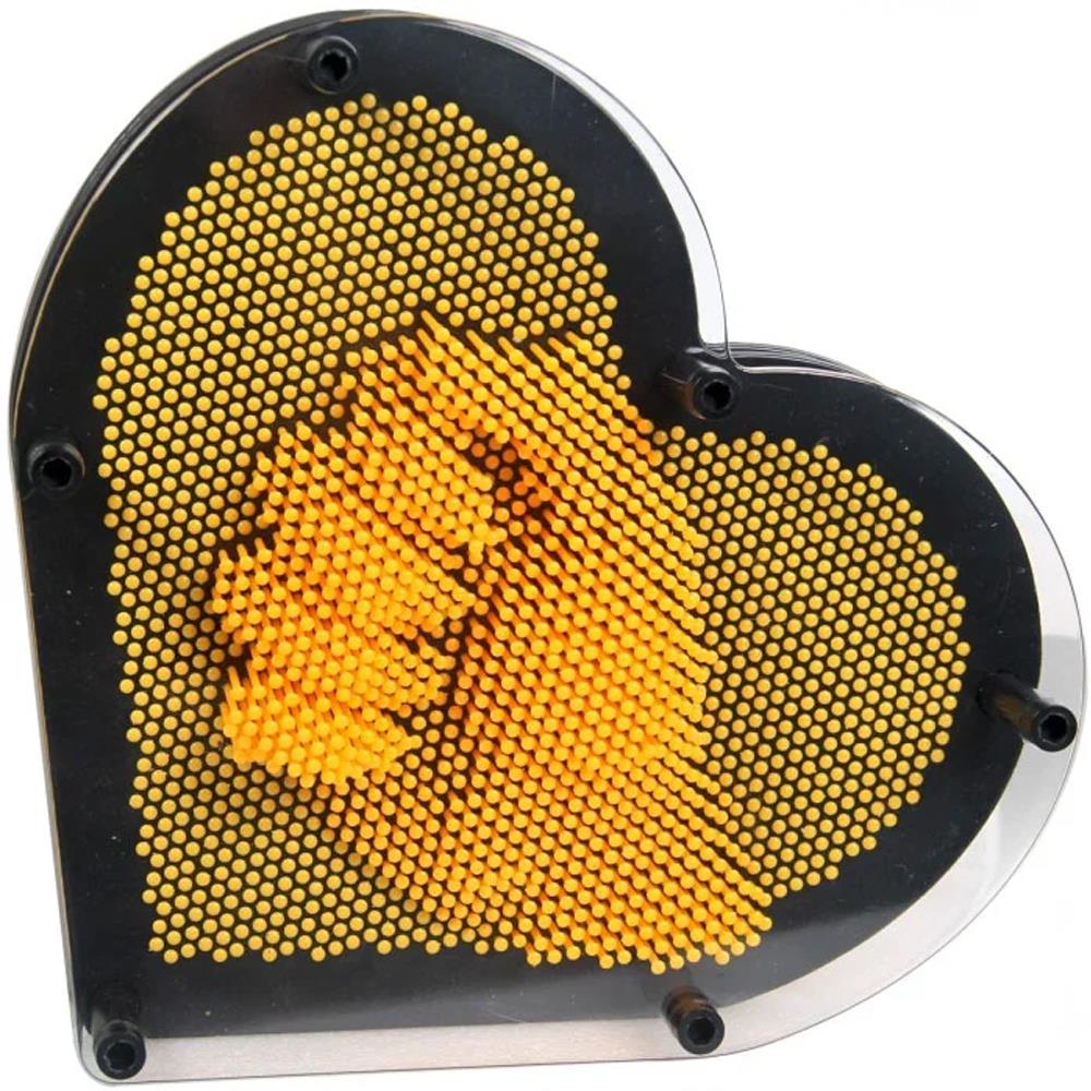 Pin Art Toy Heart Shape Funny 3D Clone Pixel Art