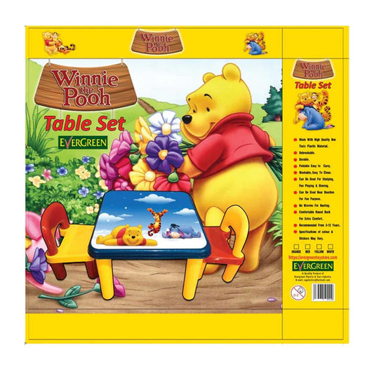 Evergreen Winnie the Pooh Table Chair Set - Madina Gift