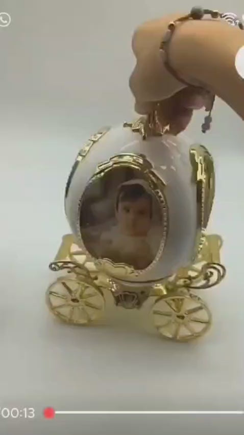 Decorative Rotating Pumpkin Car Photo Frame & Music Box Madina Gift