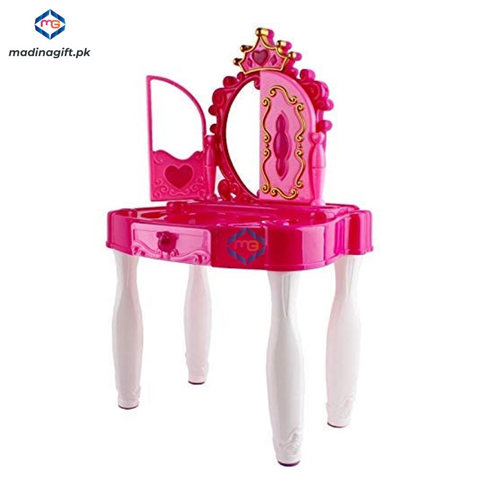 Princess Vanity Crown Mirror Dressing Table - 661-21 - Madina Gift