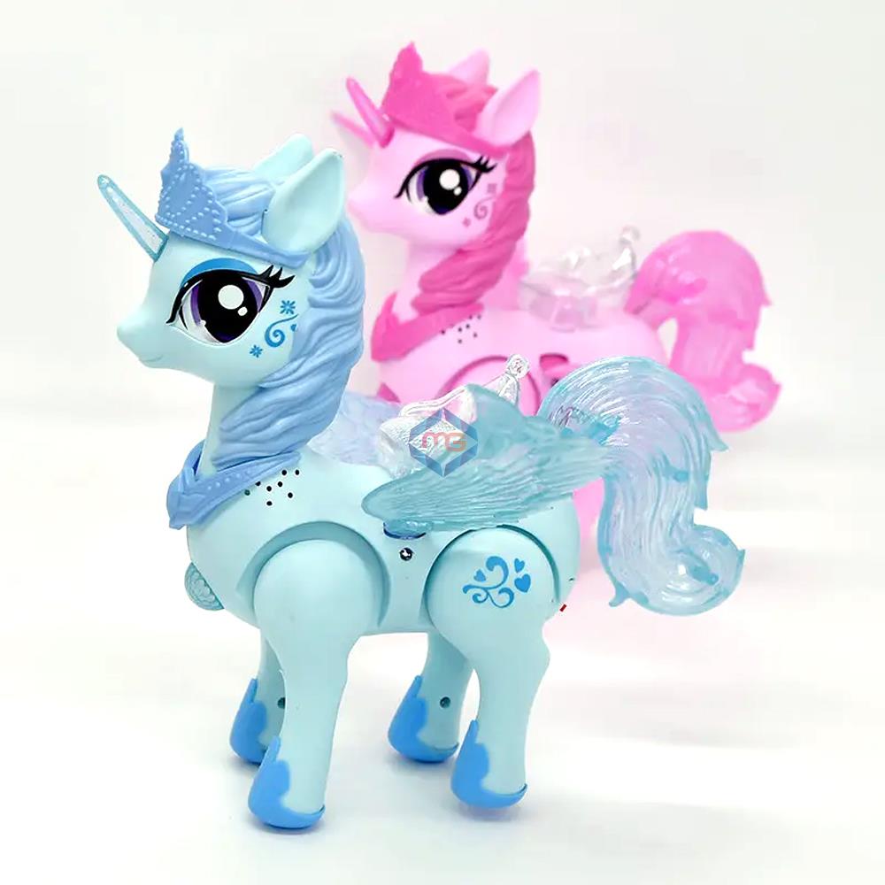 Rainbow Unicorn Walking Toy - HJ708 - Madina Gift