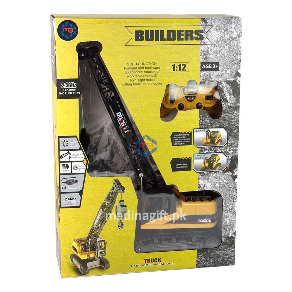 Remote Control Construction Crawler Crane - A8863-125 - Madina Gift