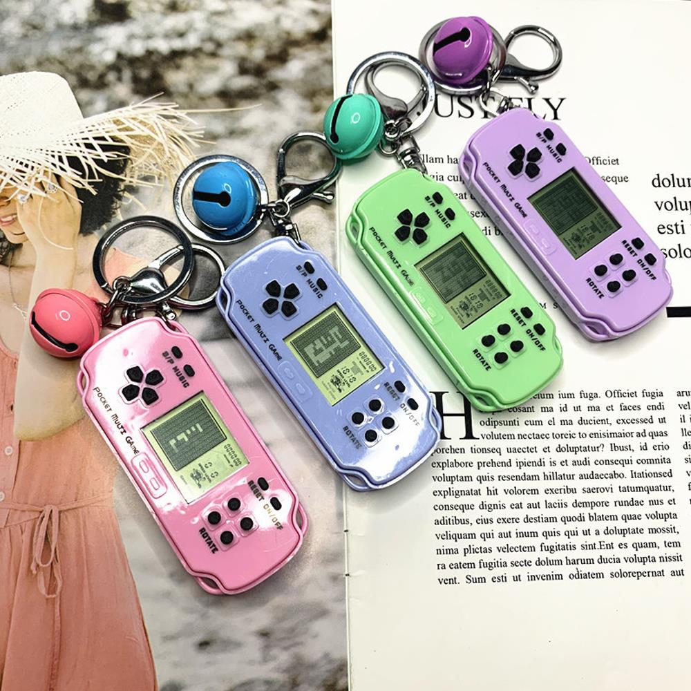 Retro Handheld Console Built-in 26 Video Games Keychain - Madina Gift