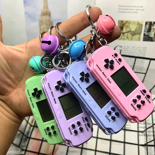 Retro Handheld Console Built-in 26 Video Games Keychain - Madina Gift